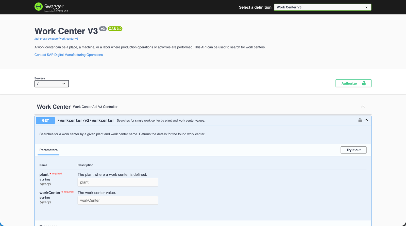 API documentation sample